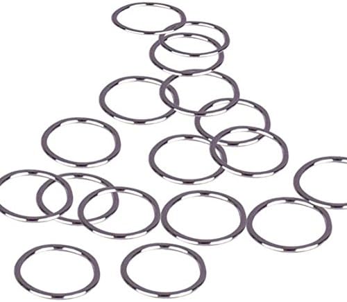 Porcelynne Silver Metal Alloy Replacement Bra Strap Ring - 1/2 (13mm) Opening - 200 Pieces