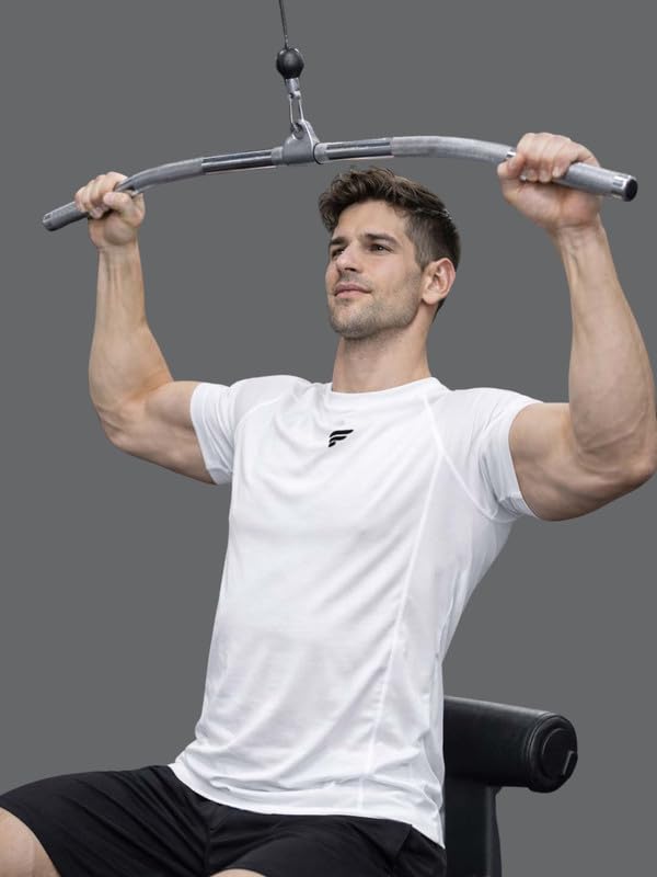 Friskers Mens Compression Round Neck Gym Tshirt White 4