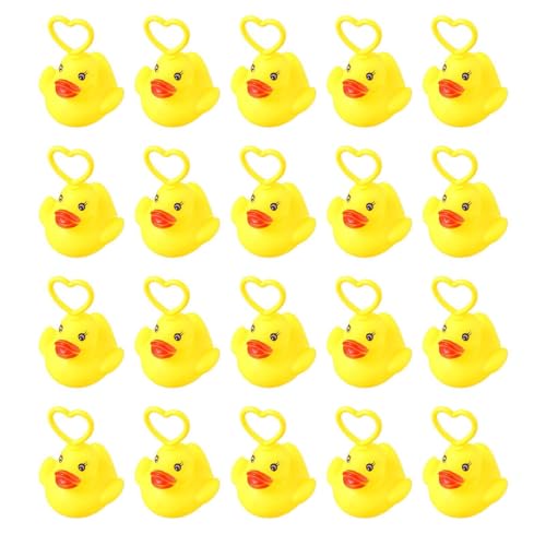 20 Pieces Duck Fishing Toy with Hook Hook A Duck Style Bath Toys Interactive Water Toy Perfect for Bath Fishing Set Summer Pool Figures for Children Boys Girls Sensory Development Party