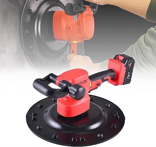 Lijadora eléctrica para paneles de yeso, lijadora de mano para paneles de yeso, velocidad variable de 80 a 200 rpm, llana para mortero de cemento y hormigón, máquina pulidora para alisar superficies