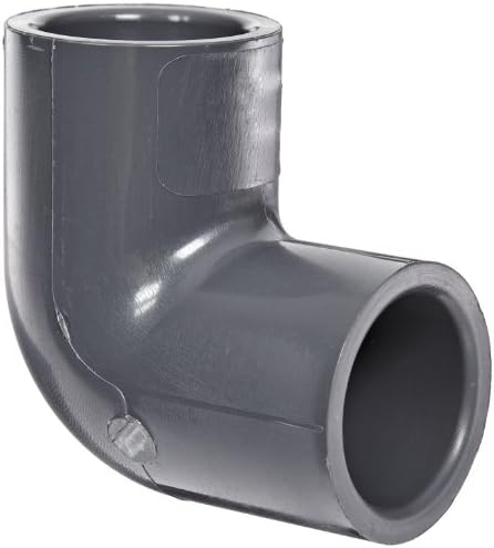 Spears 806 Series PVC Pipe Fitting, 90 Degree Elbow, Schedule 80, 3/4" Socket