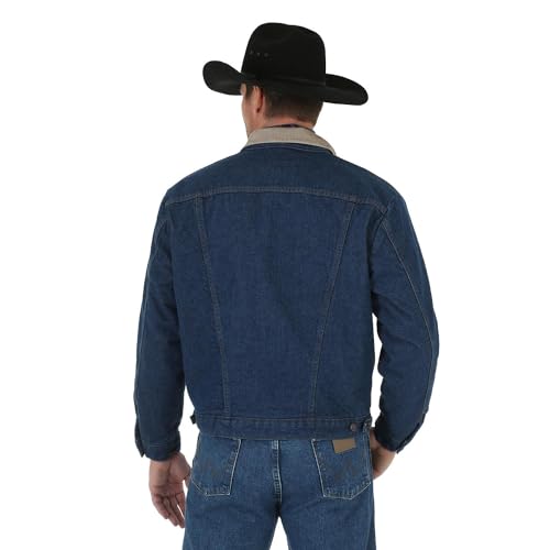 Wrangler Men's Pre-Washed Blanket Lined Denim Jacket