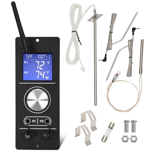 Smart WiFi PID Controller Kit for Camp Chef Gen 2 Retro Fit Grills, PID WiFi Gen 2 Pellet Grill Controller Compatible with Pursuit 20, SG24, XT24, SGG/SG 30, SGX36, DLX24/36（Complete Set）