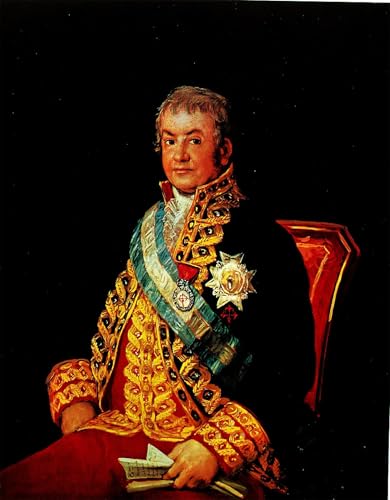 Cuadro de lienzo de Francisco de Goya: Retrato del Ministro de Justicia Marqués Caballero 60x90cm