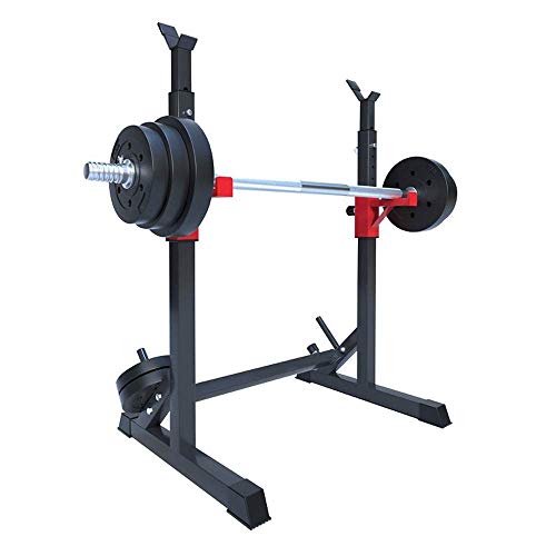 OTQEFTN Squat Rack Bench Press Stand Height-Adjustable Multi-Function Barbell Racks Fitness Tower Portable Strength Training Dumbbell Rack