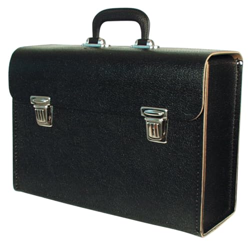 Werkzeugtasche Leder leer 390x130x260mm Werkzeugkoffer Ledertasche