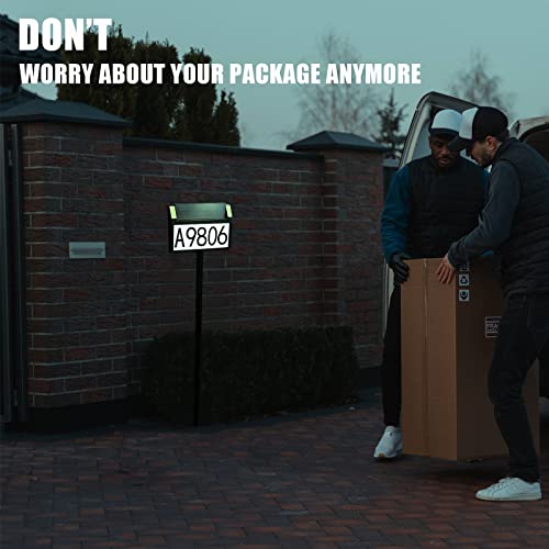 Soportpara Solar House Number Sign For Outside, Waterproof Solar Address Sign For Yard, Solar Address Number Sign For House, Solar Address Light Sign With 350° Adjustable Solar Panel, 3 Lighting Modes #TOP1