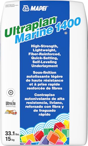 MAPEI Ultraplan Marine 1400, fiber-reinforced, high-strength, lightweight, quick-setting, self-leveling underlayment