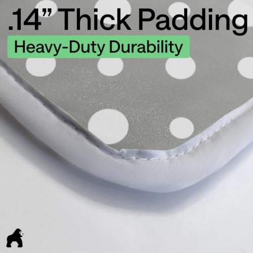Image of Gorilla Grip Premium Ironing Pad, Magnetic Laundry Pad, 28 x 24 Inch, Heat and Scorch Resistant, Iron Board Mat for Table Top, Washer, Dryer, Durable Pads Great for Travel, Dots