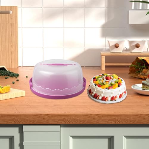 IOIUSKKU Cake Container Holder - Dustproof Pie Storage Tray for Fresh Cakes and Cupcakes While Travelling with Secure Buckle - Image 7