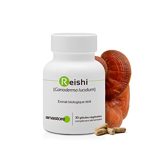 REISHI ROJO BIO (GANODERMA LUCIDUM) * 300 mg / 30 cápsulas * Antiinflamatorios, Antioxidantes, Cardiovascular (tensión), Energia (fatiga), Inmunitario (alergias, estimulación de defensas naturales, respiración) * Garantía de satisfacción o reembolso * Fabricado en Francia