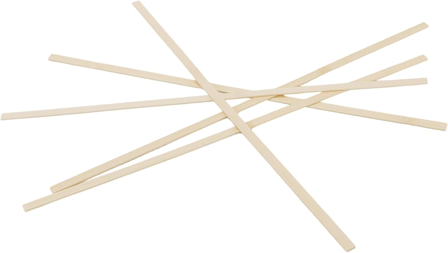 1000 Pack Bamboo Flat Sticks, 16 Inch Length, Wooden Sticks for Art Projects, Wood Crafting