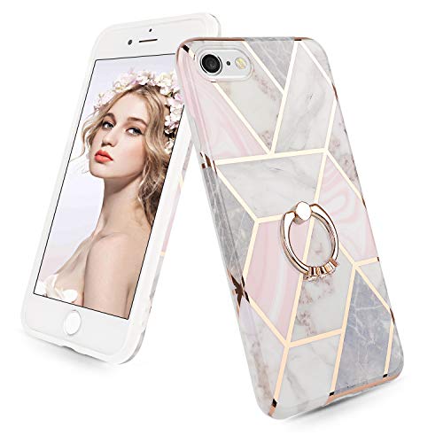 Imikoko Custodia per iPhone 6/6S, con anello