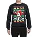 Wild Bobby Santa Keg Stand Beer Drinking Drunk Ugly Christmas Sweater Unisex Crewneck Sweatshirt, Black, Large