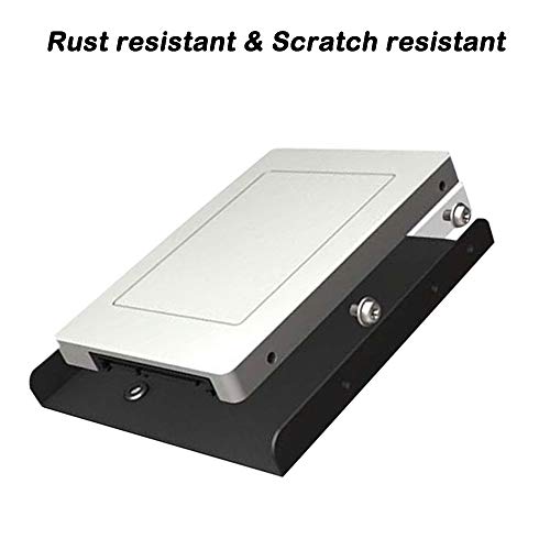 SourceTon 4 Pack SSD Mounting Bracket Kit 2.5" to 3.5" drive bay, Metal Mounting Bracket Adapter Hard Drive Holder with 10 Assorted Colors Reusable Cord Organizer - Image 5