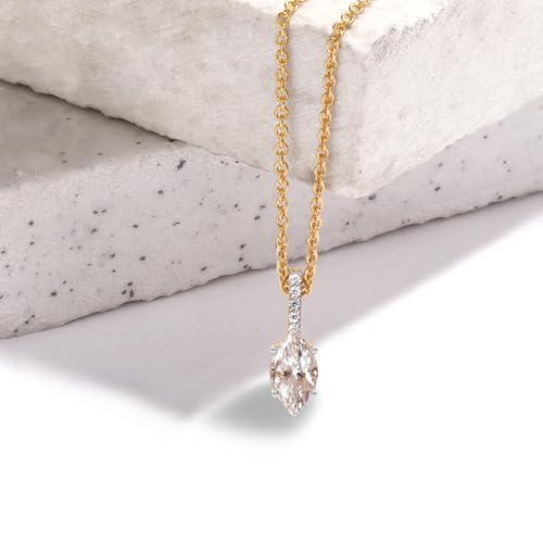 FRIENDLY DIAMONDS 0.75 Carat - 6 Carat IGI Certified Lab Grown Diamond | Lucida Four Prong Lab Diamond Necklace In 14K Or 18K White, Yellow Or Rose Gold | FG-VS1-VS2 Quality3
