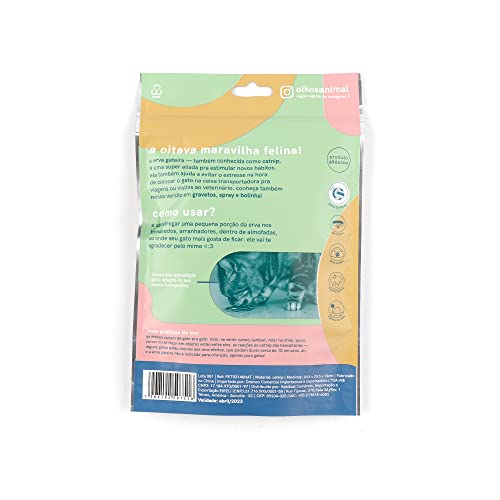 Erva Catnip GG para Gatos 28G - Oikos Animal