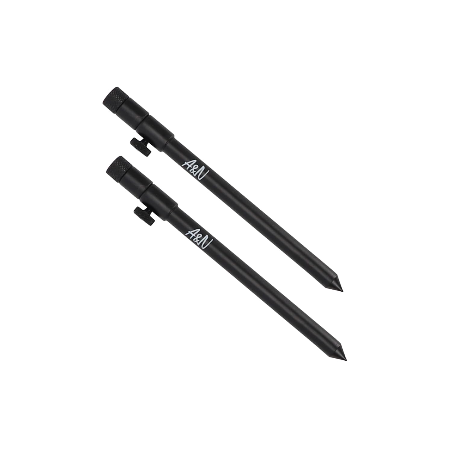 A&N Soporte para cañas de pescar 4 barras de banco de 20 – 50 cm + 2 x Buzzerbar 15/20 cm
