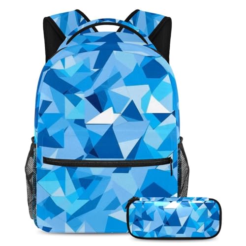 Sac à dos triangle bleu résistant pour éviter les cartables abîmés