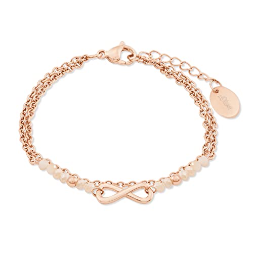 Bracelet infini s.Oliver en argent 925 et acier pour femme