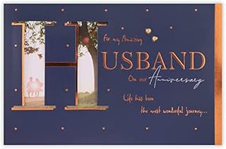 Clintons: Photo Couple on Swing Husband Anniversary Card, Anniversary Card For Husband 229x149mm 1164186 multi