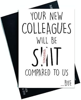 Colleague Leaving Card Funny New Job Card Coworker Leaving Good Luck Congrats New Job Goodbye Leaving Job Funny Card Joke Banter PC471