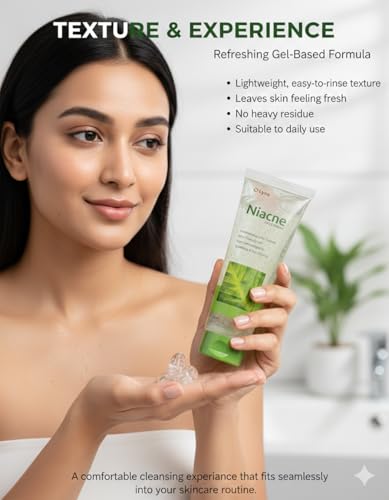 Image of Niacne Face Wash | Gentle Daily Cleanser for Oily & Acne-Prone Skin | Dermatologically Tested | Non-Comedogenic | Skin-Friendly pH | Soothing & Non-Drying Formula-(75ml)