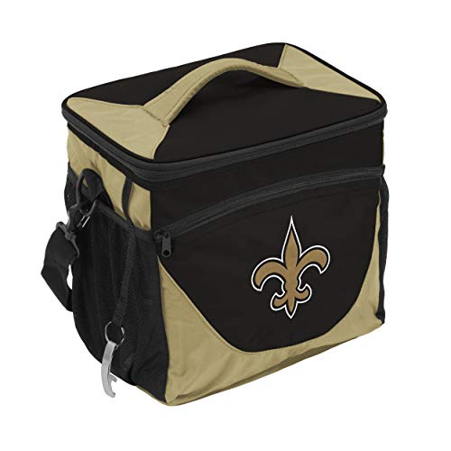NFL�V����Orleans Saints 24 Can Cooler�A�����T�C�Y�A�u���b�N