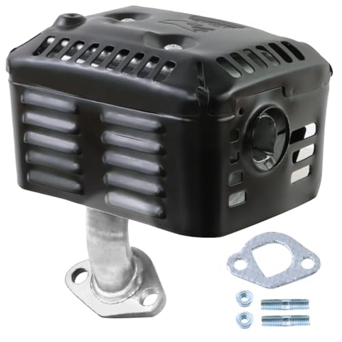 KIKITE Muffler Exhaust Assembly Compatible with Honda GX160 GX200 GX140 Muffler Exhaust Silencer 18310-ZF1-000 5.5hp 6.5hp Engine Motor