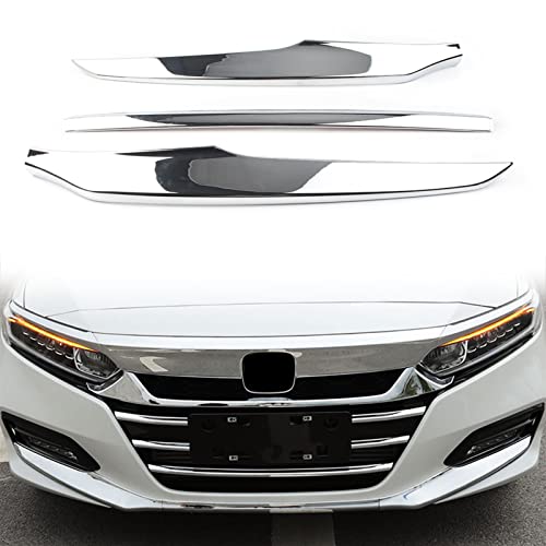 Spoiler avant pour Accord X 2018-2019 : lot de 3 pièces en ABS chrome pour pare-chocs