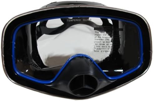 Miniatura 3 de Scuba Choice - Máscara purgada de silicona de una ventana para buceo, color negro