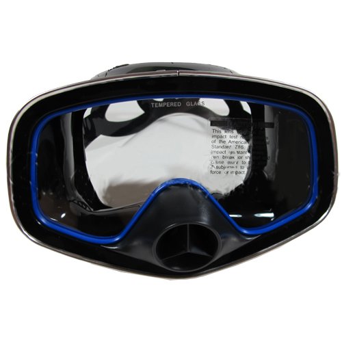 Scuba Choice Scuba Diving Classic Free Dive One-Window Silicone Purged Mask, Black #TOP1