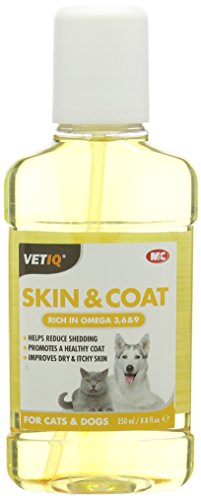 VetIQ Haut- und Fellöl für Hunde und Katzen, 250 ml, transparent