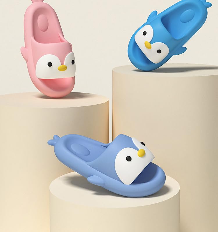 Cute Kawaii Multi Colored Penguin Pillow Slipper Cloud Slides Non-Slip Summer Slipper2