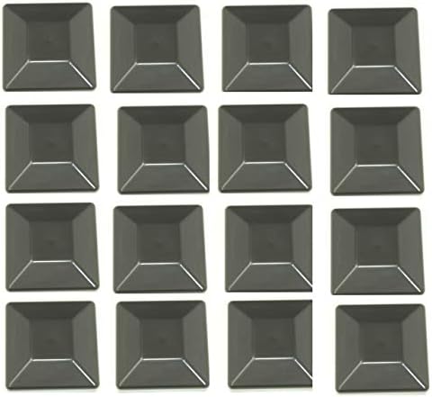 JSP Manufacturing 16 Pack Fence Post Plastic Black Caps 4X4 (3 5/8") Pressure Treated Wood Made in USA
