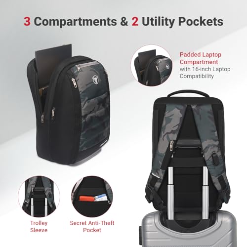 URBAN TRIBE Store URBAN TRIBE Fitpack Pro 35L Laptop Backpack, - Image 6
