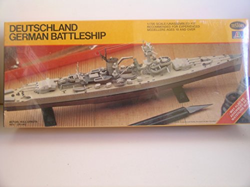 Kit de modèle en plastique Italeri Deutschland : cadeau idéal battleship allemande WW II