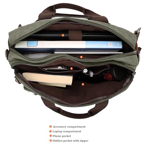 CROCOD 3-in-1 Convertible Laptop Bag