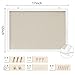 DAHAPYBOO Cork Board with Linen White,Bulletin Board 17