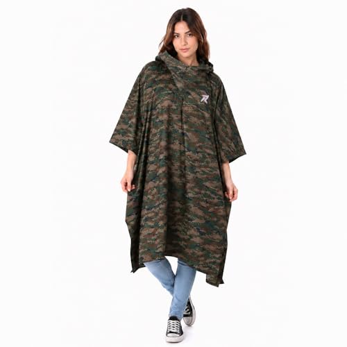 Image of ROCKSPORT Unisex Outdoor Rain Poncho for Adult,Multi Use, Waterproof, Lightweight, Reusable & Packable, One Size Fits Most