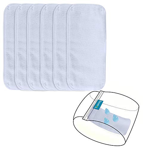 Teamoy Male Dog Diaper Pads, Reusable Dog Belly Band Liner Pads(Pack of 6), XXL