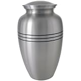 Memorial Gallery 7952A Traditional Pewter Cremation Pet Urn, Full Size