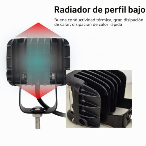 Faros Trabajo LED para Evitar Accidentes Sin Luz en Rutas Off Road Foco led Spotlights 12V 24V 6