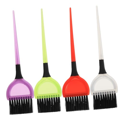 Gogogmee 4 piezas Cepillos para Teñir Cabello Herramientas Profesionales para Peluquería y Uso Doméstico Diseño Ergonómico con Cerdas para Aplicación Precisa de Tinte y Color Aleatorio