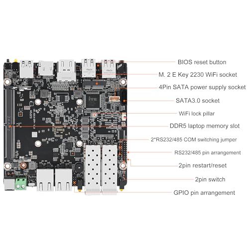Image of FakestarPC Mini Firewall Core I3 N305 Fanless,4 LAN Firewall Mini PC,2x10G SFP+ 2xi226-V 2.5G RJ45 LAN,WiFi Slot, 6*USB, 2*HDMI, 2* COM,No DDR5 No NVMe