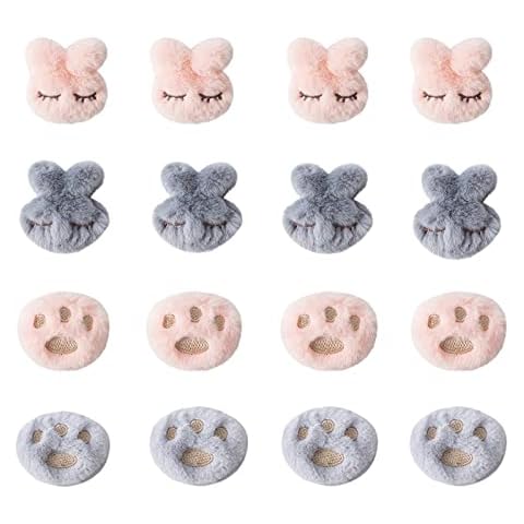 Suuwwn ND 16pcs Plüsch Cartoon Quilthalter Bettdeckenclips Tröster Greifer Bettdeckenbezug-Clips Bettlaken Bettdeckenhalter Anti-Run Anti-Rutsch-Klemme Bett Clip Bettbezug Clips Quilt Fixing Cover