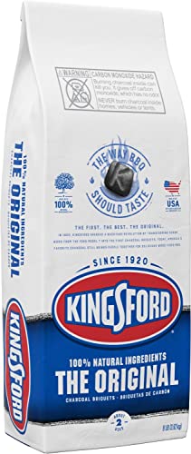 La Mejor Lista de Briquetas , tabla con los diez mejores. 45 Kingsford Briquetas de carbón Original, carbón de Barbacoa para Asar, 8 Libras (el Paquete Puede Variar)