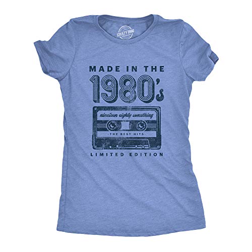 T-shirt 1980 Cassette Femme Haut Confortable Style Rétro Musique