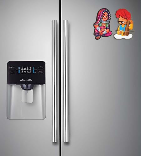 Image of Gift Me Bazar Rajasthani Culture Wooden Fridge Magnet for Home & Kitchen Decor | Refrigerator Magnet Sticker | Magnet for Fridge Decoration