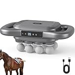 8 Heads Horse Massage Gun, Equine Percussion Massager, Deep Tissue Horse Recovery Tool, Red Light Heat Therapy, Quiet Adjustable Intensity Muscle Relaxation for Equine Wellness(8 heads)